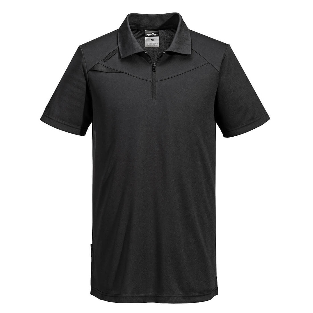 DX4 Polo Shirt S/S - komplett schwarz