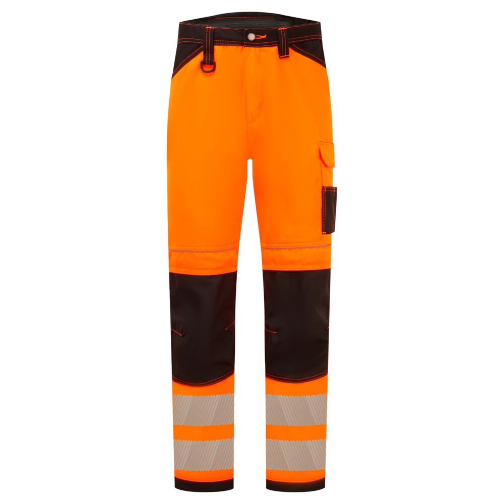 PW3 Hi-Vis Arbeitsbundhose - Orange/Schwarz