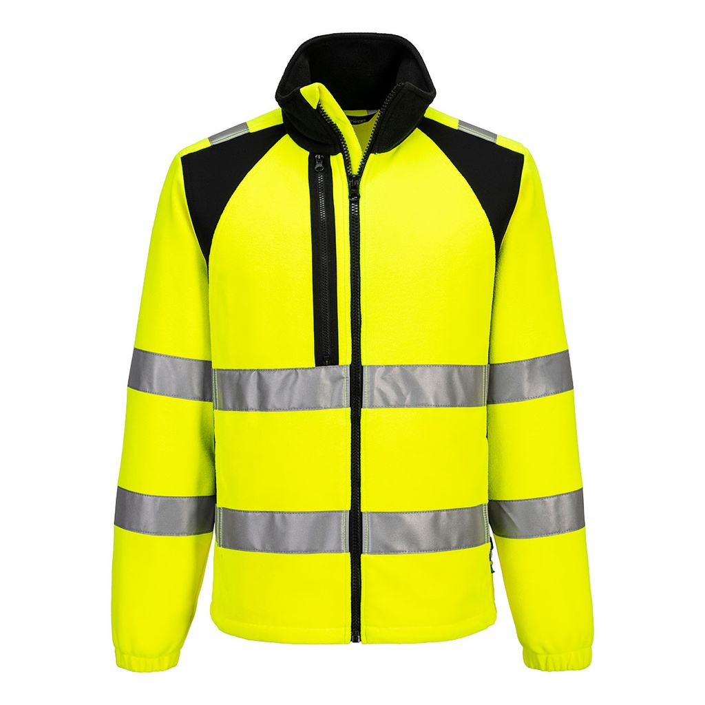 [CD807YBR6XL] WX2 Eco Hi-Vis Fleecejacke - Gelb/Schwarz (6XL)