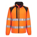 WX2 Eco Hi-Vis Fleecejacke - Orange/Schwarz