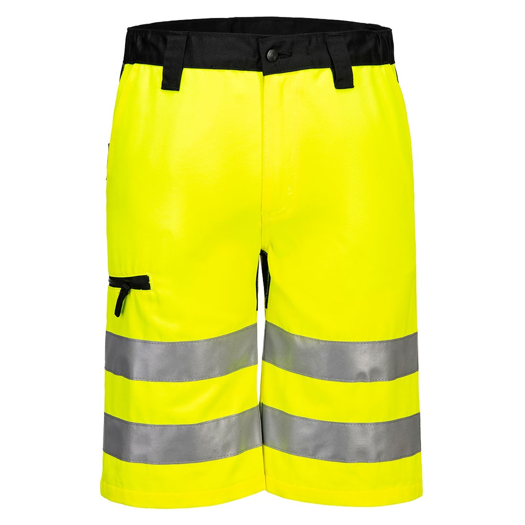 [CD899YBR40] WX2 Eco Hi-Vis Shorts - Gelb/Schwarz (40)