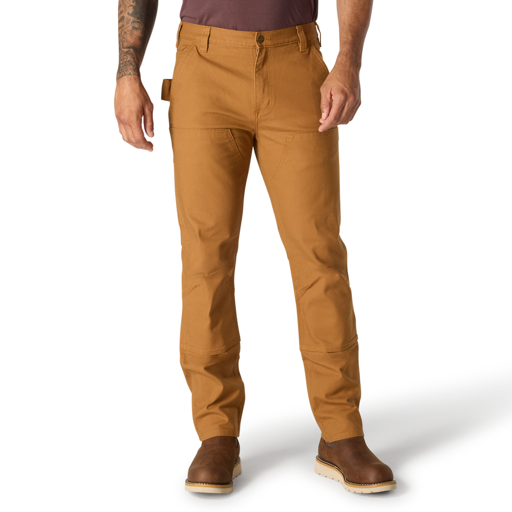 Slim Tapered Rugged Flex™ Duck Double-Front Dungaree - Carhartt® Brown (W30, L34)