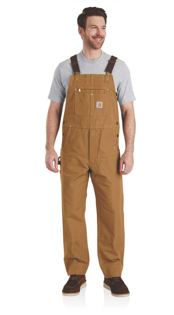 [102776-211W30L34] Iconic R01 Duck Bib Overall - Carhartt Brown (W30, L34)