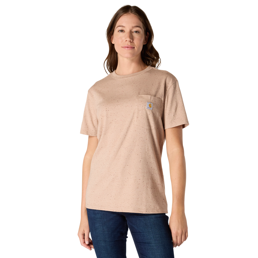 Iconic WK87 Pocket T-Shirt - Light Taupe Nep