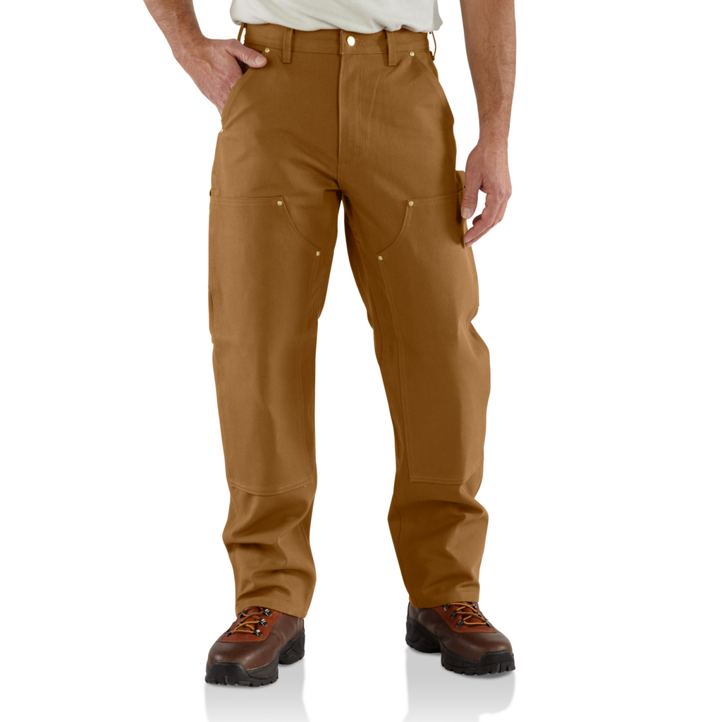 [B01-BRNW30L34] Loose Fit Firm Duck Double-Front Utility Work Pant - Carhartt Brown (W30, L34)