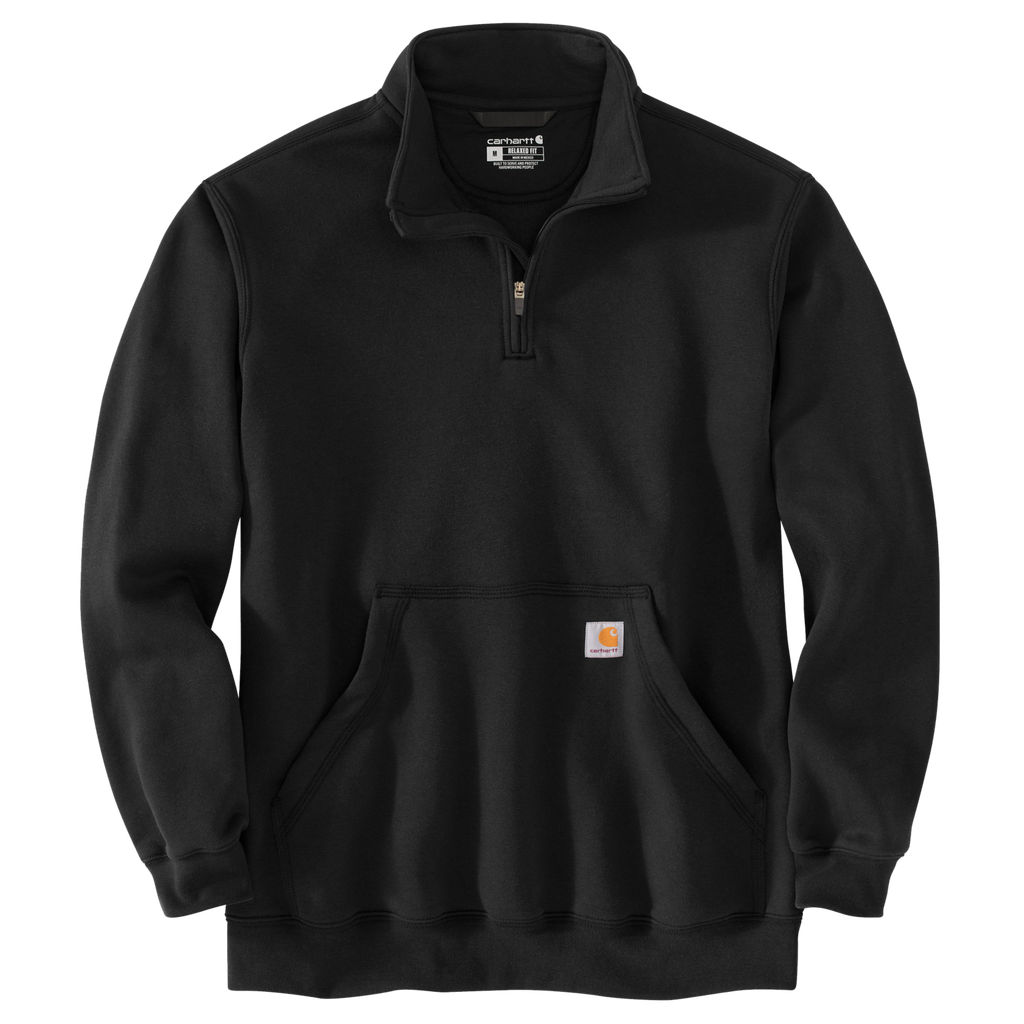 Marquette 1/4-Zip Mock-Neck Sweatshirt - Black