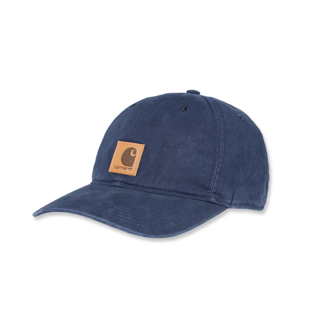 [100289-412OS] Odessa Leatherette Cap - Navy