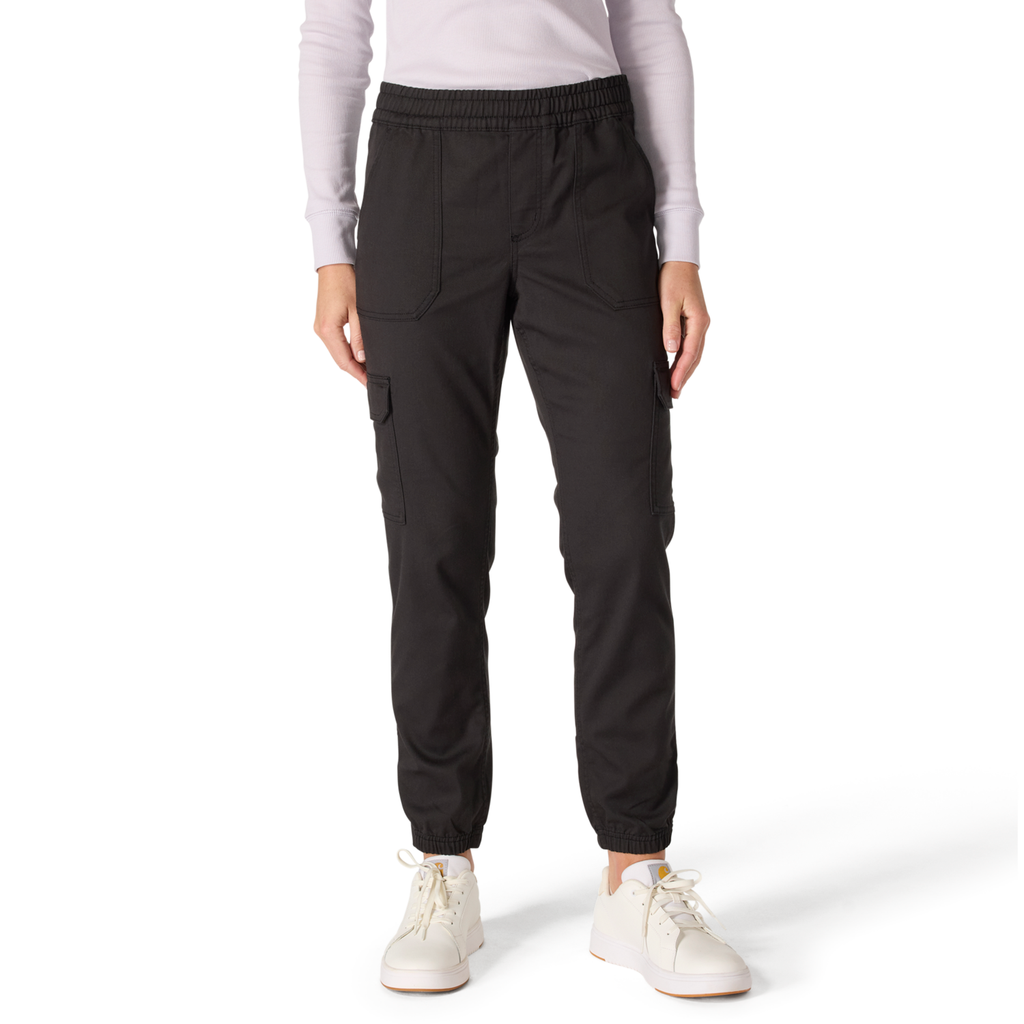 TENCEL™ Fiber Series Relaxed Fit Twill Jogger - Black